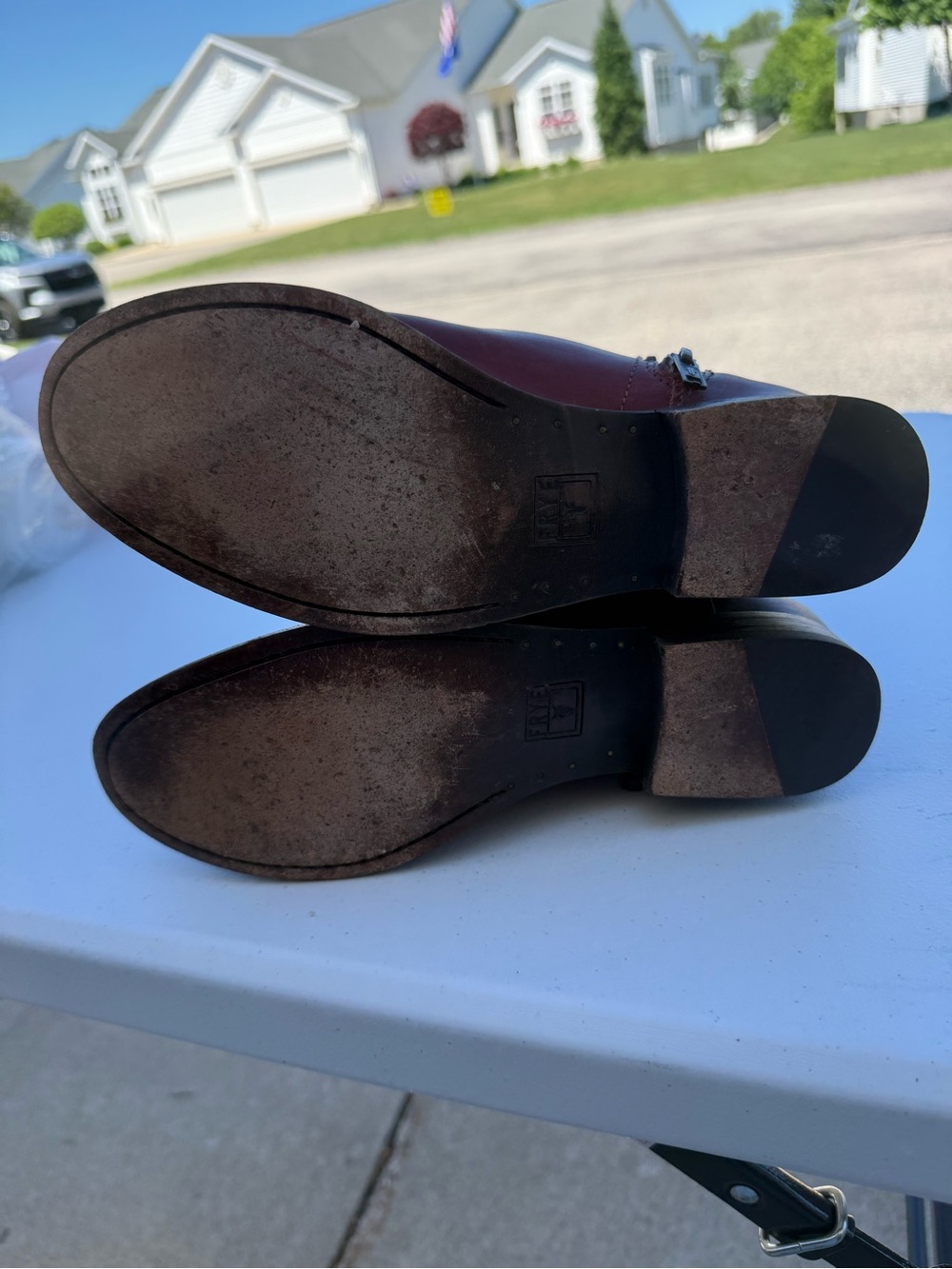 Frye Chestnut Leather Riding Boots - Picture 8 of 10